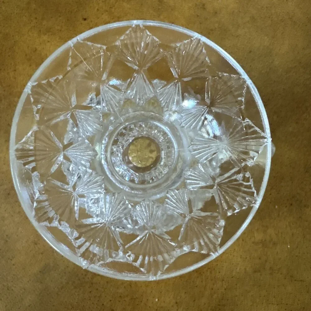 Vintage Fenton Clear‎ Glass Diamond Pattern Creamer 9103CY